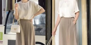 T-shirt + wide-leg pants are elegant and elegant (the effect of middle-aged women wearing this in summer is unusual)