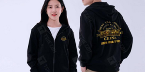 Does a hooded sweatshirt look good with a picture on the back (customized corporate hooded sweatshirt)