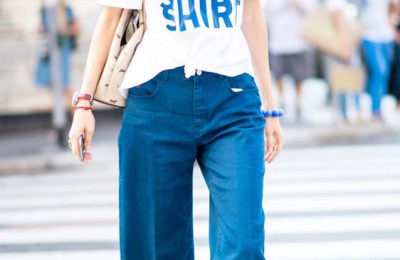 T-shirt matching for everyday street fashion (did you learn that fashionistas love to wear it this way)