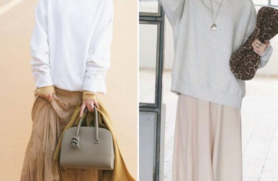 Sweatshirt + skirt is the true love CP (these matching ideas are worth learning from)