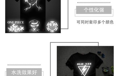 Customized reflective printed T-shirts (what is used to iron the reflective logo on)