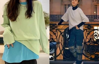 How to match a long-sleeved T-shirt (How to wear a long-sleeved T-shirt fashionably)